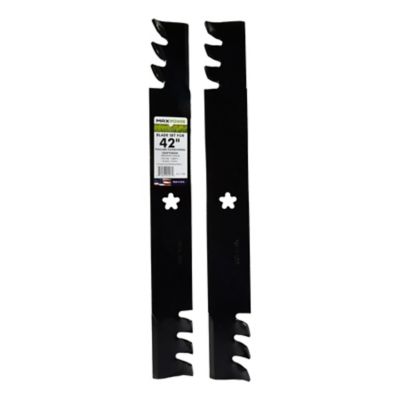 MaxPower 42 in. Deck Commercial Mulching Blade Set for Craftsman, Husqvarna, Poulan Mowers, OEM 134149, 138498, 2-Pack, 561713XB