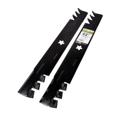 Image showing 5 th MaxPower 42 in. Commercial Mulching Lawn Mower Blades Craftsman, Husqvarna and Poulan Mowers, 2 pk.