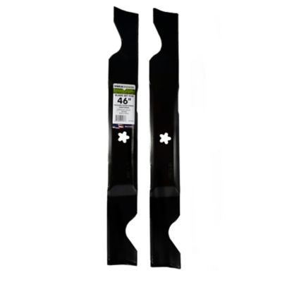 CRAFTSMAN 46-in Deck Mulching Mower Blade for Riding Mower/Tractors  (2-Pack) in the Lawn Mower Blades department at