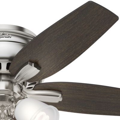 Image showing  42 in. 3-Speed Indoor Newsome Low-Profile Ceiling Fan with LED Light Kit and Pull Chain