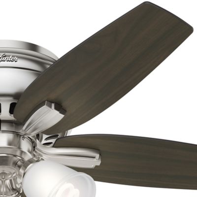 Image showing  42 in. 3-Speed Indoor Newsome Low-Profile Ceiling Fan with LED Light Kit and Pull Chain