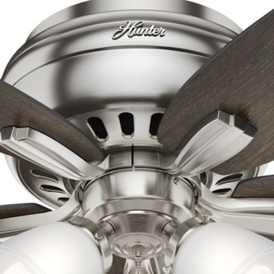 Image showing  42 in. 3-Speed Indoor Newsome Low-Profile Ceiling Fan with LED Light Kit and Pull Chain