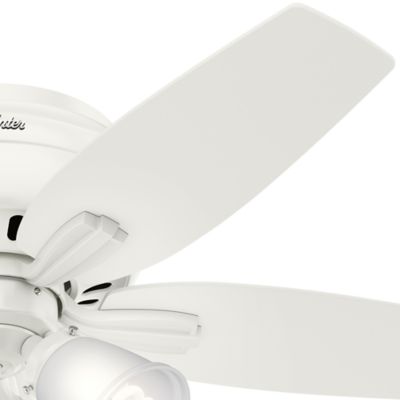 Image showing  42 in. 3-Speed Indoor Newsome Low-Profile Ceiling Fan with LED Light Kit and Pull Chain