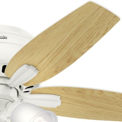 Image showing  42 in. 3-Speed Indoor Newsome Low-Profile Ceiling Fan with LED Light Kit and Pull Chain