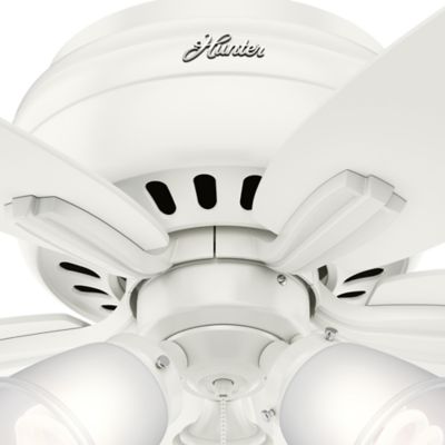 Image showing  42 in. 3-Speed Indoor Newsome Low-Profile Ceiling Fan with LED Light Kit and Pull Chain