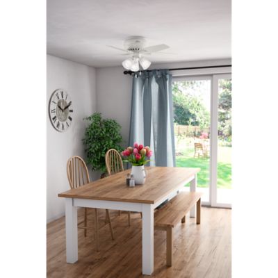 Image showing  42 in. 3-Speed Indoor Newsome Low-Profile Ceiling Fan with LED Light Kit and Pull Chain