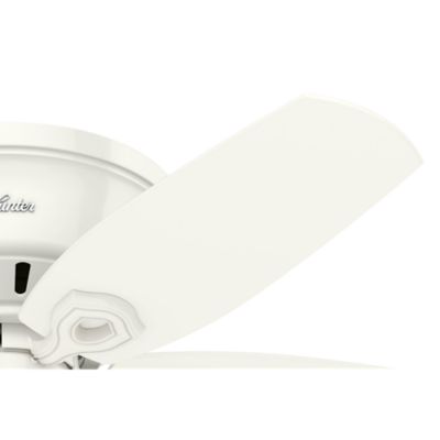 Image showing  42 in. 3-Speed Indoor Builder Low-Profile Ceiling Fan with LED Light Kit and Pull Chain, Brushed Nickel