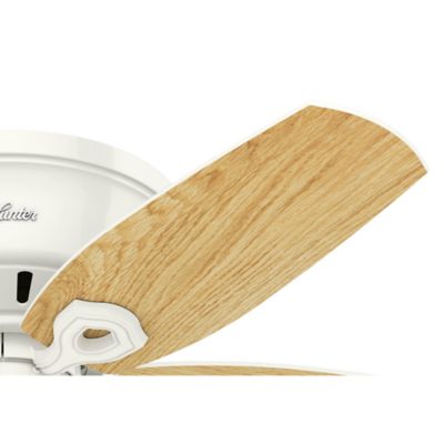 Image showing  42 in. 3-Speed Indoor Builder Low-Profile Ceiling Fan with LED Light Kit and Pull Chain, Brushed Nickel