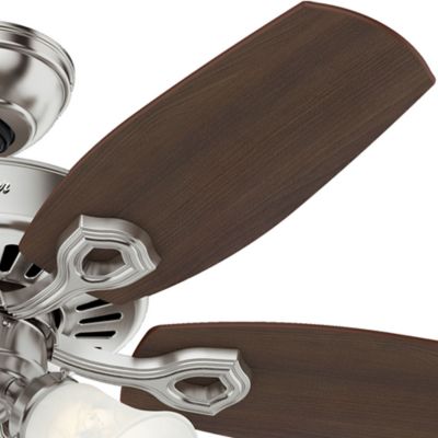 Image showing  42 in. 3-Speed Builder Ceiling Fan with LED Light Kit and Pull Chain, Bronze