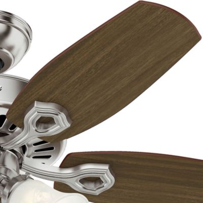 Image showing  42 in. 3-Speed Builder Ceiling Fan with LED Light Kit and Pull Chain, Bronze