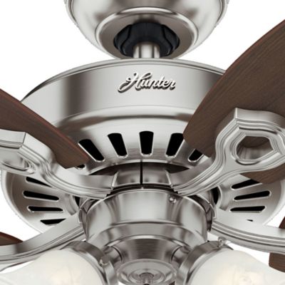 Image showing  42 in. 3-Speed Builder Ceiling Fan with LED Light Kit and Pull Chain, Bronze