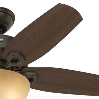 Image showing  42 in. 3-Speed Indoor Builder Ceiling Fan with LED Light Kit and Pull Chain, Brushed Nickel