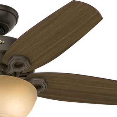 Image showing  42 in. 3-Speed Indoor Builder Ceiling Fan with LED Light Kit and Pull Chain, Brushed Nickel