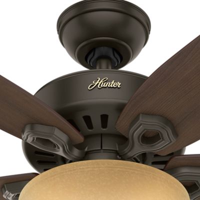 Image showing  42 in. 3-Speed Indoor Builder Ceiling Fan with LED Light Kit and Pull Chain, Brushed Nickel