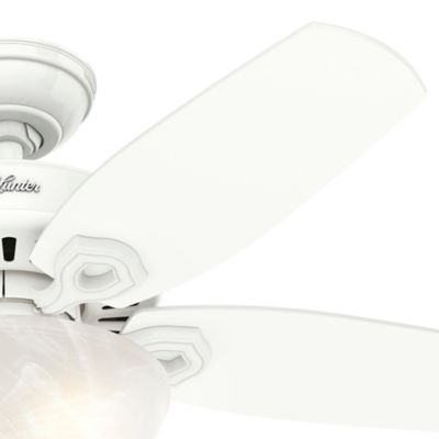 Image showing  42 in. 3-Speed Indoor Builder Ceiling Fan with LED Light Kit and Pull Chain, Brushed Nickel