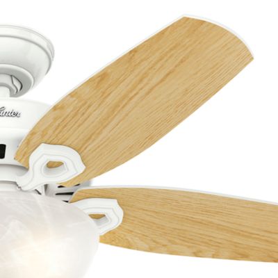 Image showing  42 in. 3-Speed Indoor Builder Ceiling Fan with LED Light Kit and Pull Chain, Brushed Nickel