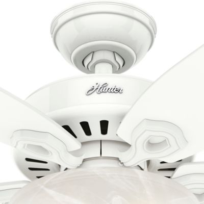 Image showing  42 in. 3-Speed Indoor Builder Ceiling Fan with LED Light Kit and Pull Chain, Brushed Nickel