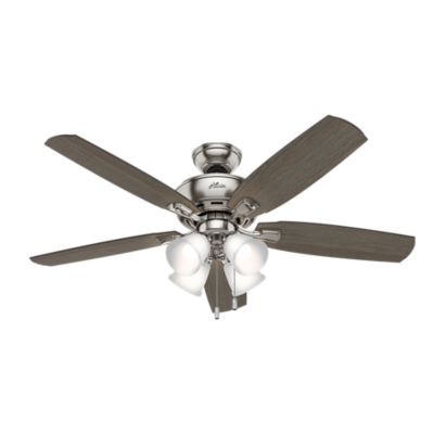 Hunter 52 in. Amberlin Ceiling Fan with LED Light Kit and Pull Chain, Bronze