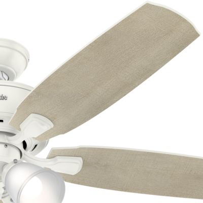 Image showing  52 in. 3-Speed Indoor Amberlin Ceiling Fan with LED Light Kit and Pull Chain, Bronze