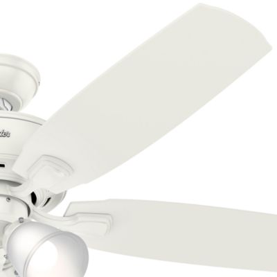 Image showing  52 in. 3-Speed Indoor Amberlin Ceiling Fan with LED Light Kit and Pull Chain, Bronze
