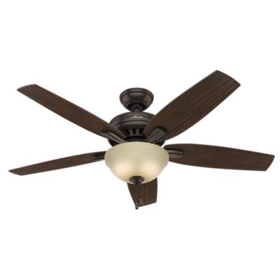 Hunter 52 in. Newsome Ceiling Fan with LED Light Kit and Pull Chain, Brushed Nickel, 53311