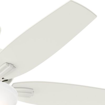 Image showing  52 in. 3-Speed Indoor Newsome Ceiling Fan with LED Light Kit and Pull Chain, Brushed Nickel, 53311