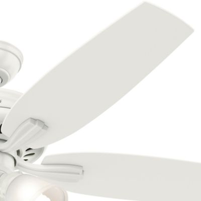 Image showing  52 in. 3-Speed Indoor Newsome Ceiling Fan with LED Light Kit and Pull Chain, Brushed Nickel, 53317