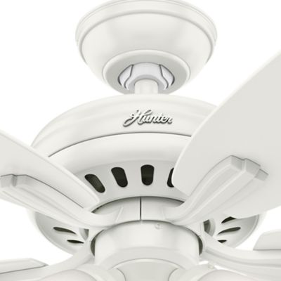 Image showing  52 in. 3-Speed Indoor Newsome Ceiling Fan with LED Light Kit and Pull Chain, Brushed Nickel, 53317