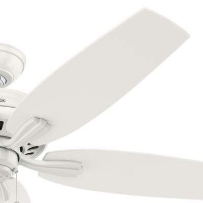 Image showing  52 in. 3-Speed Indoor Newsome Ceiling Fan and Pull Chain, Fresh White