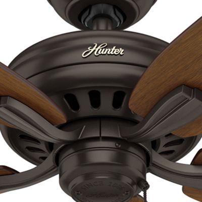 Image showing  52 in. 3-Speed Indoor/Outdoor Newsome Damp-Rated Ceiling Fan with Pull Chain