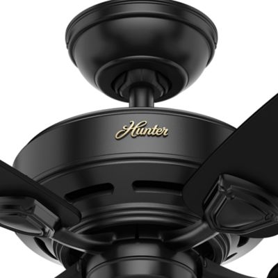 Image showing  48 in. 3-Speed Indoor/Outdoor Sea Wind Ceiling Fan and Pull Chain, Matte Black