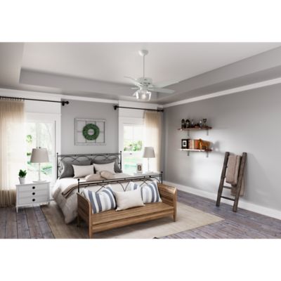 Image showing  52 in. 3-Speed Indoor Bennett Ceiling Fan with LED Light Kit and Handheld Remote