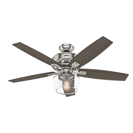 Hunter 52 in. Bennett Ceiling Fan with LED Light Kit and Handheld Remote