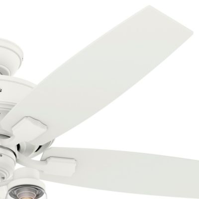 Image showing  52 in. 3-Speed Indoor Bennett Ceiling Fan with LED Light Kit and Handheld Remote, Brushed Nickel