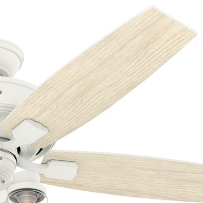 Image showing  52 in. 3-Speed Indoor Bennett Ceiling Fan with LED Light Kit and Handheld Remote, Brushed Nickel