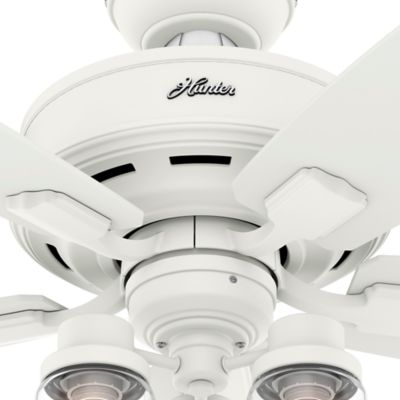 Image showing  52 in. 3-Speed Indoor Bennett Ceiling Fan with LED Light Kit and Handheld Remote, Brushed Nickel