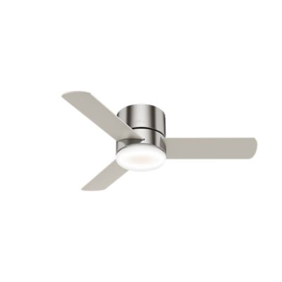 Hunter 44 in. Minimus Low-Profile Ceiling Fan with LED Light Kit and Handheld Remote, Fresh White