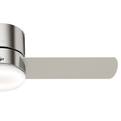 Image showing  44 in. 3-Speed Indoor Minimus Low-Profile Ceiling Fan with LED Light Kit and Handheld Remote, Fresh White