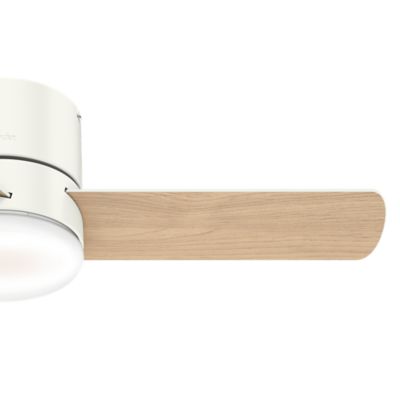 Image showing  44 in. 3-Speed Indoor Minimus Low-Profile Ceiling Fan with LED Light Kit and Handheld Remote, Fresh White