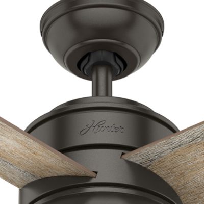 Image showing  36 in. 3-Speed Indoor Loki Ceiling Fan with LED Light Kit and Pull Chain, Copper