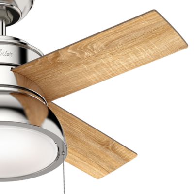 Image showing  36 in. 3-Speed Indoor Loki Ceiling Fan with LED Light Kit and Pull Chain, Copper