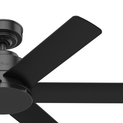 Image showing  44 in. 3-Speed Indoor/Outdoor Kennicott Damp-Rated Ceiling Fan with Wall Control, Matte Silver