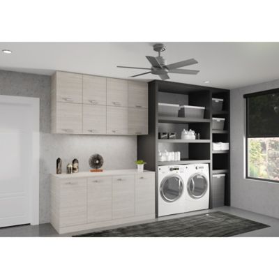 Image showing  44 in. 3-Speed Indoor/Outdoor Kennicott Damp-Rated Ceiling Fan with Wall Control, Matte Silver