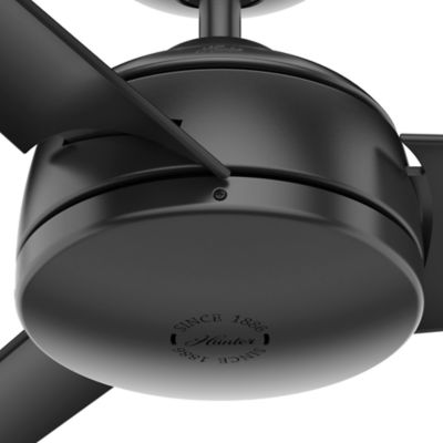 Image showing 2 th Hunter 52 in. 3-Speed Indoor/Outdoor Trimaran Wet-Rated Ceiling Fan with Wall Control, Matte Silver