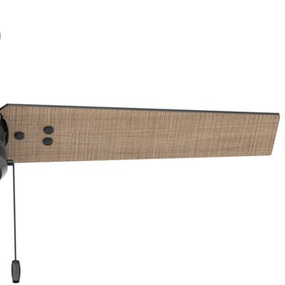 Image showing  44 in. 3-Speed Indoor/Outdoor Cassius Damp-Rated Ceiling Fan with Pull Chain