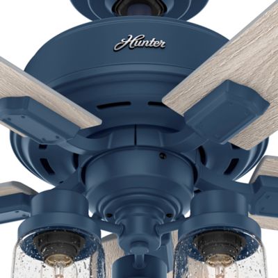 Image showing  52 in. 3-Speed Indoor Hartland Ceiling Fan with LED Light Kit and Pull Chain