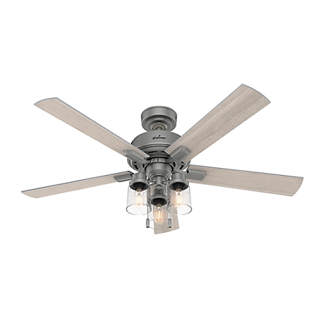 Hunter 52 in. Hartland Ceiling Fan with LED Light Kit and Pull Chain