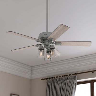 Image showing  52 in. 3-Speed Indoor Hartland Ceiling Fan with LED Light Kit and Pull Chain