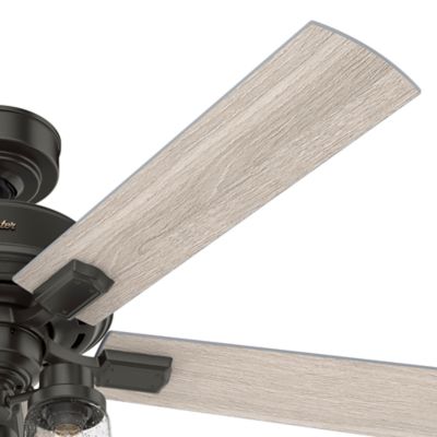 Image showing  52 in. 3-Speed Indoor Hartland Ceiling Fan with LED Light Kit and Pull Chain