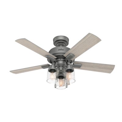 Hunter 44 in. 3-Speed Indoor Hartland Ceiling Fan with LED Light Kit and Pull Chain